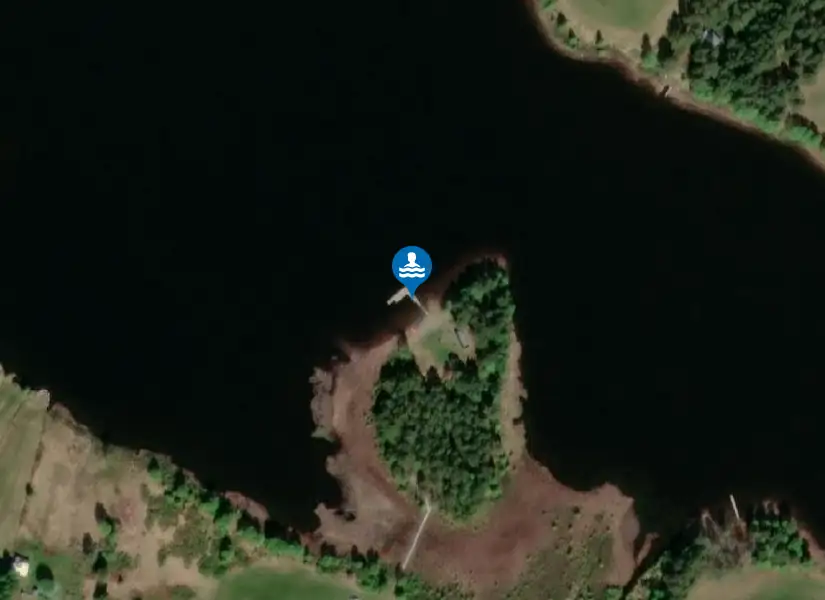 Dalasjö från satellit