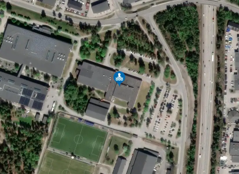 Actic Stockholm - Torvalla Sim- och sporthall från satellit