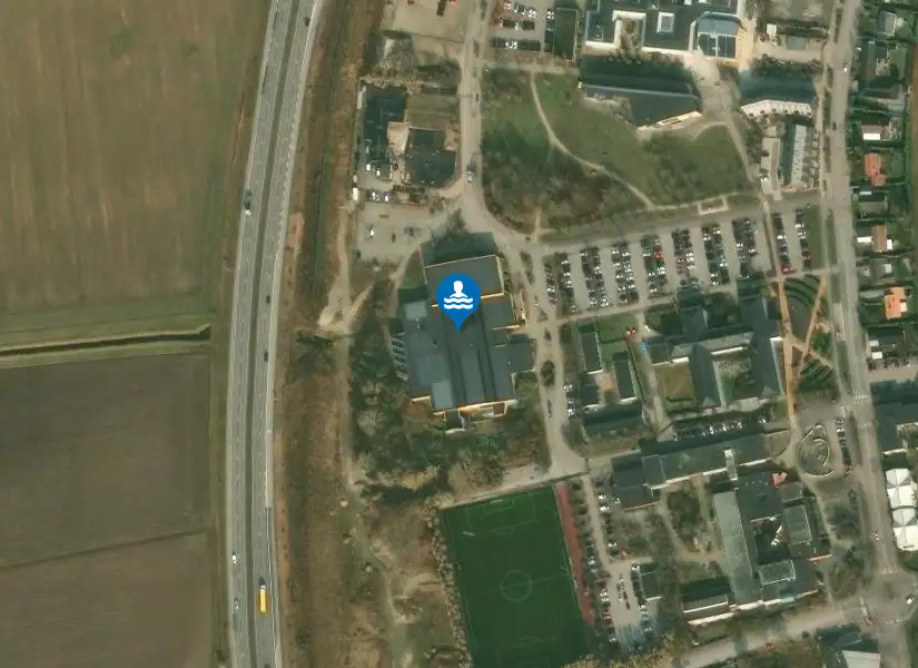 Badhuset Vanningen från satellit