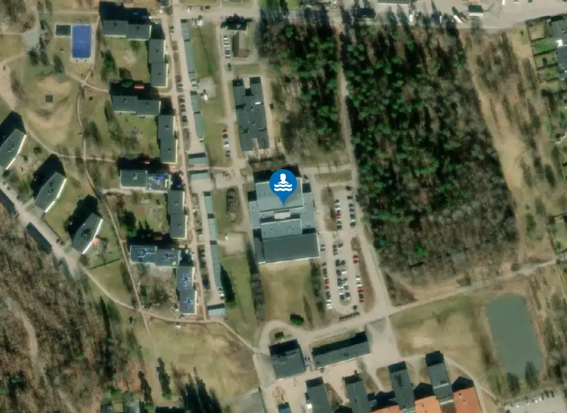 Virda bad och sportcenter från satellit