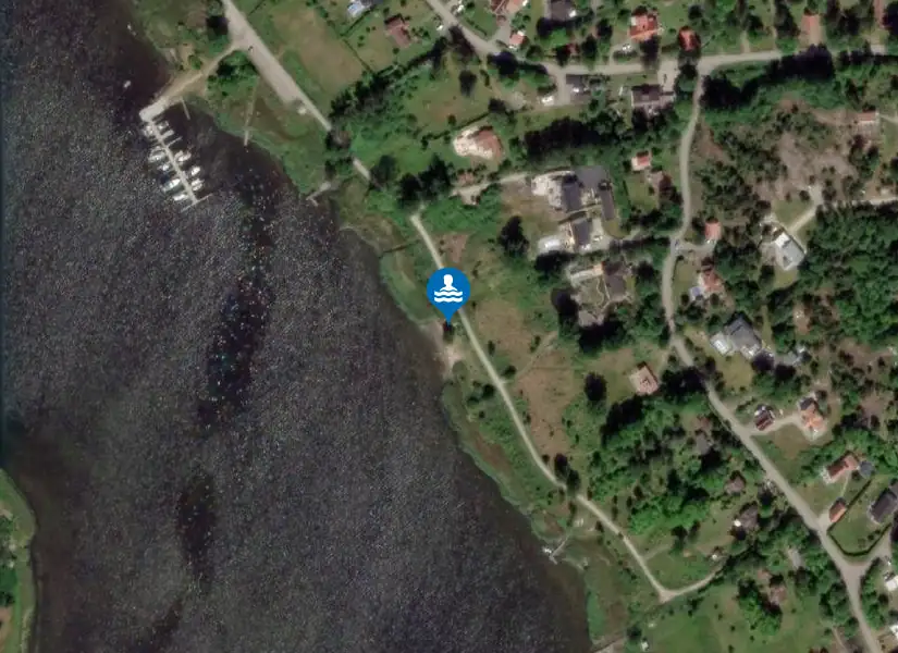 Grönadals Badplats  från satellit