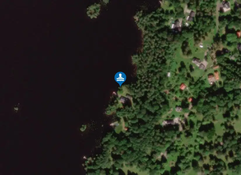 Såganäs friluftsbad från satellit