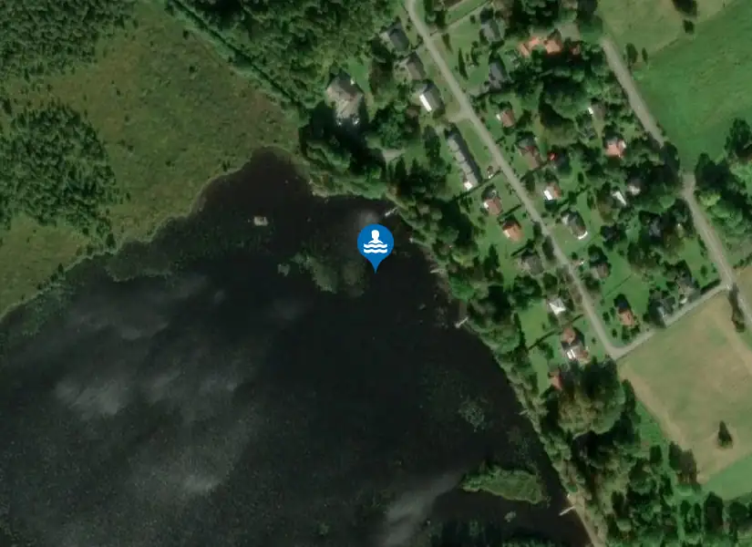 Björkhultsbadet från satellit