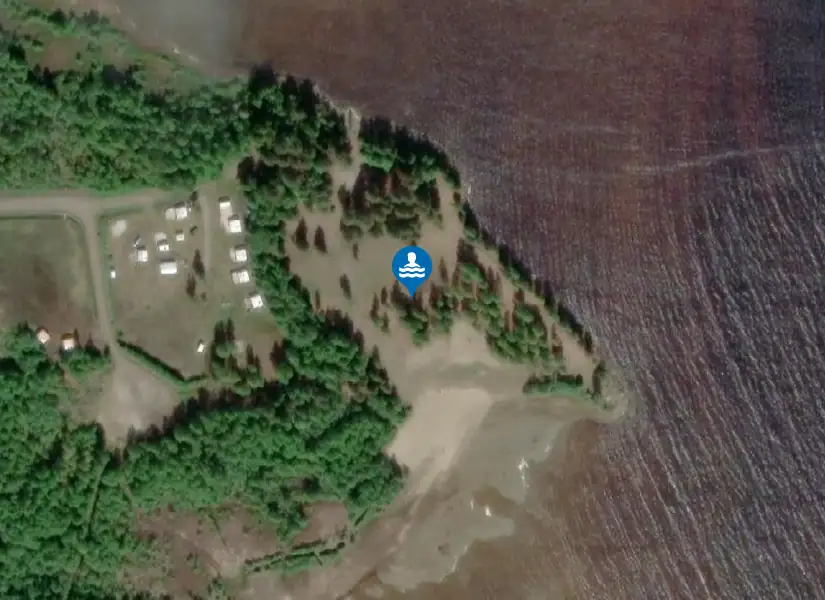 Danielstens havsbad från satellit