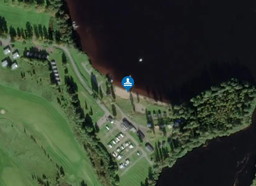 Degernäs camping från satellit