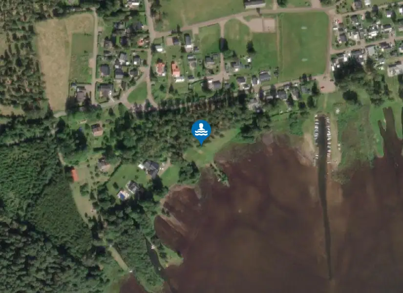 Mullsjön, Mofalla station från satellit