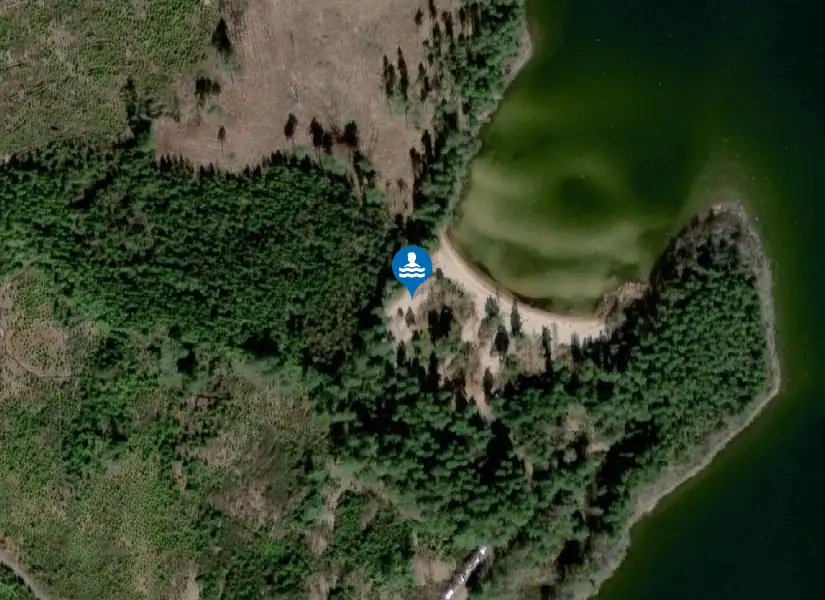 Vänern, Torsö Sandviken från satellit