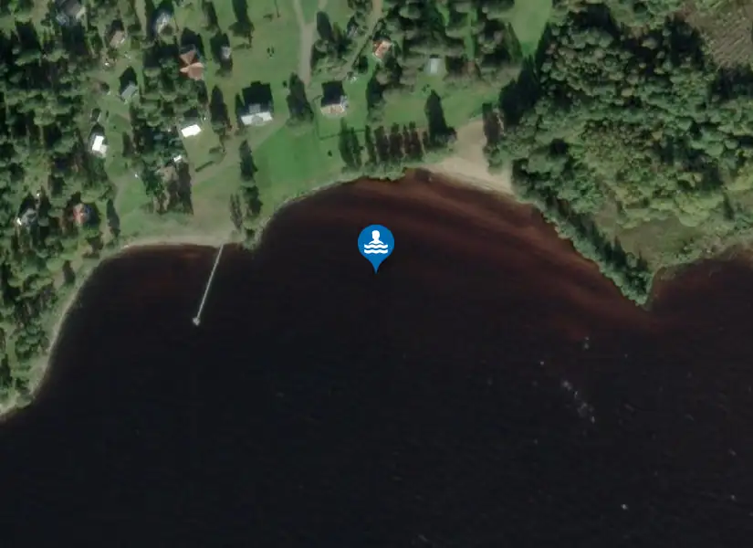 Skagern, Skagersbrunn från satellit