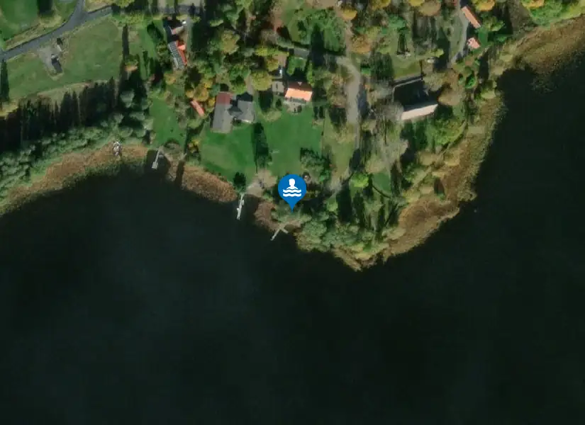 Näshultabadet från satellit