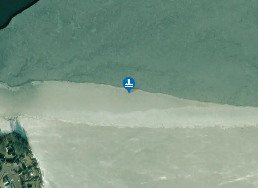 Möckeln Österviksbadet från satellit