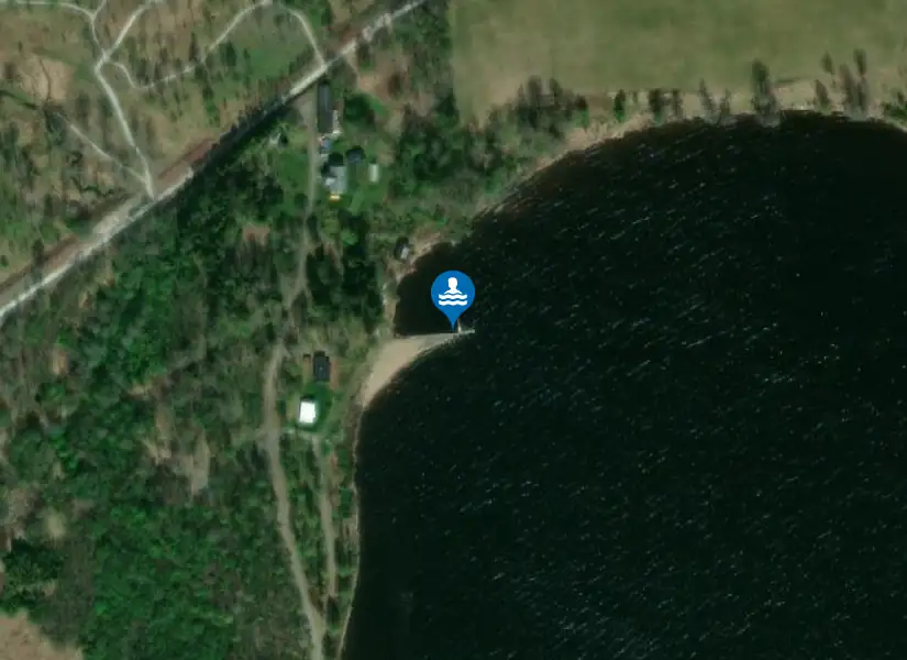 Råsvalen, Sågviken från satellit