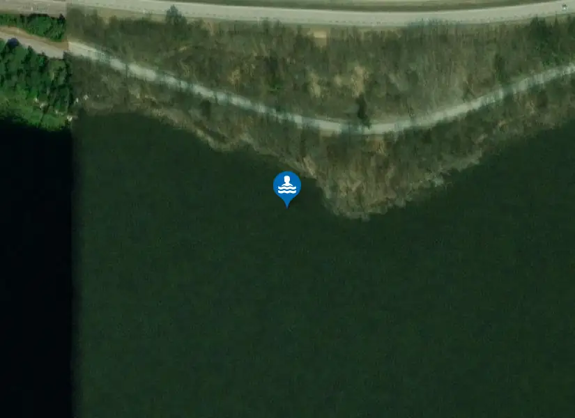 Kyrksjöbadet, Norrtälje från satellit