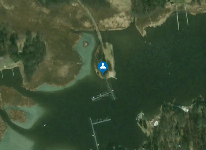 Havsbad, Norrtälje från satellit