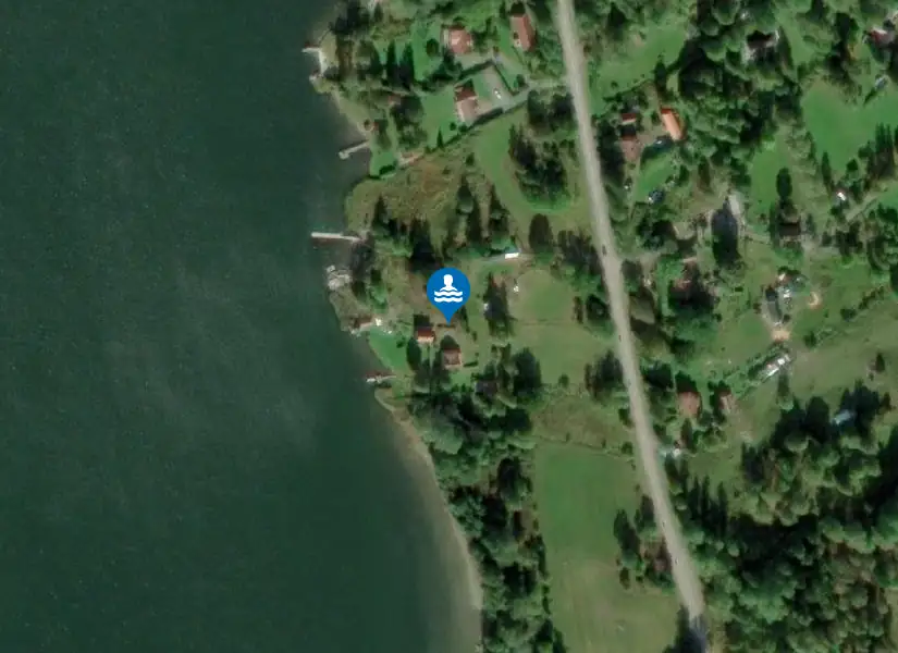 Mälbybadet, Väddö från satellit