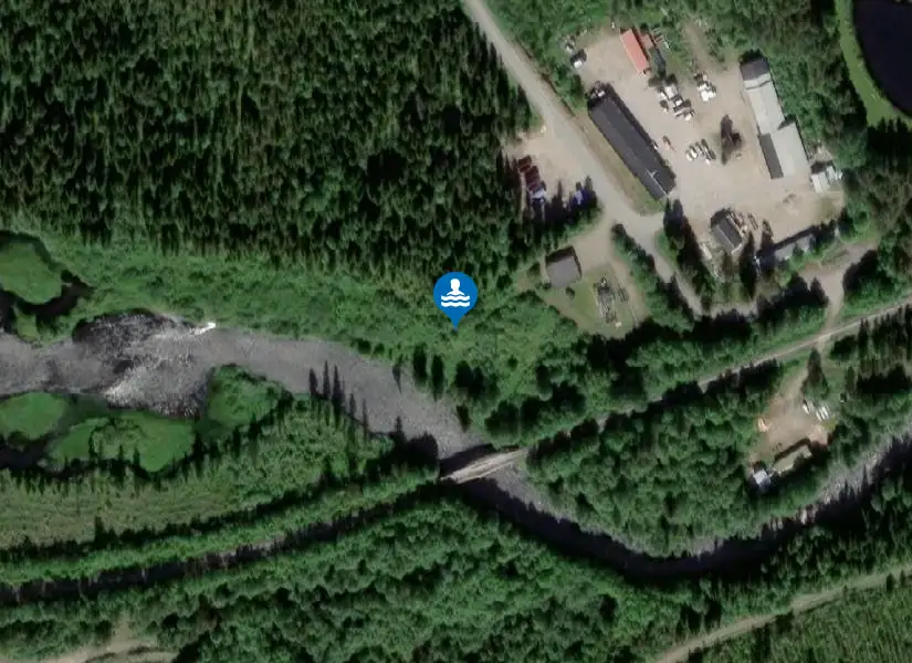 Dorotea Camping från satellit