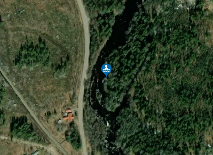 Torsvedabadet-Testeboån från satellit