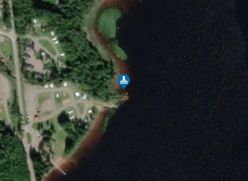 Bjursås Stugby & Camping från satellit