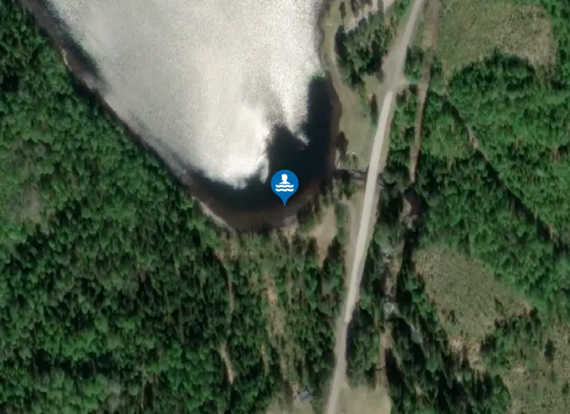 Sör Almsjön från satellit
