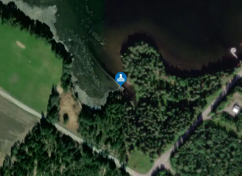 Sunne, Svartbäckenbadet från satellit