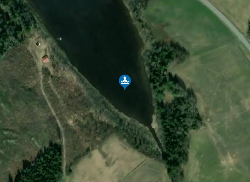 Vikebadet, Arnäs från satellit