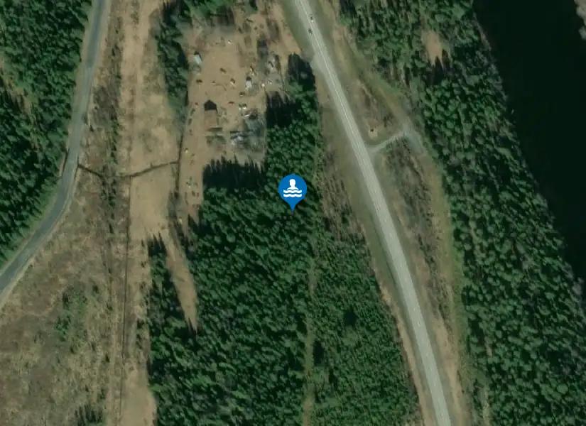Hårkans Brofäste från satellit