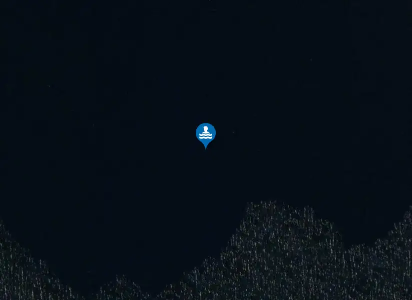 Stavresjön, Änge badplats från satellit