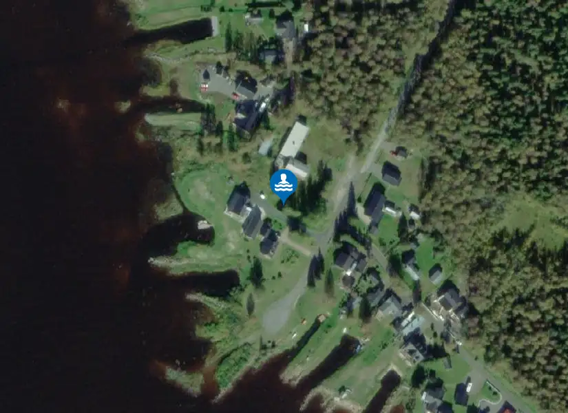 Salmis- Majgården från satellit