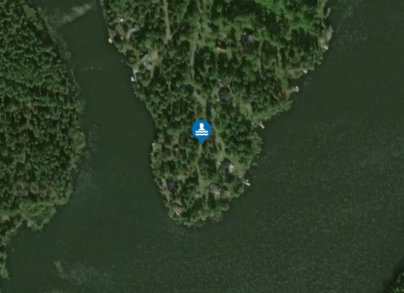 Trehörningen från satellit
