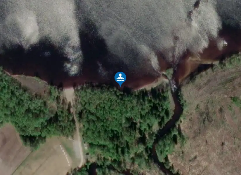 Drömmebadet från satellit