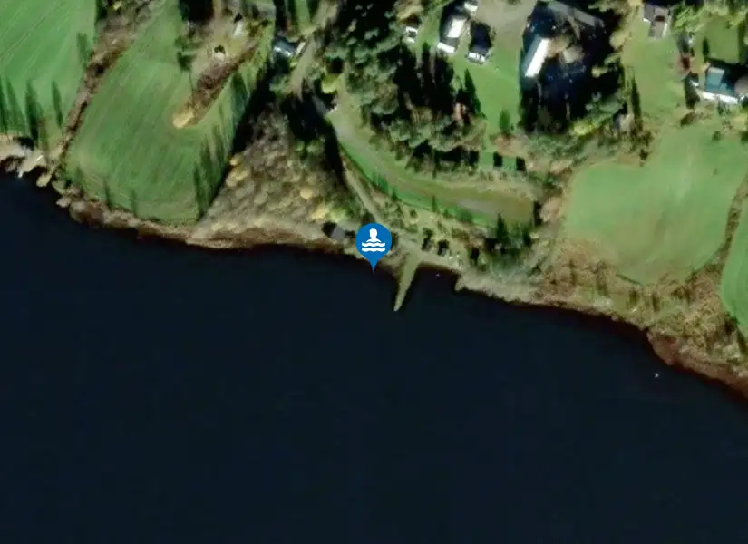 Djupsjöbadet från satellit