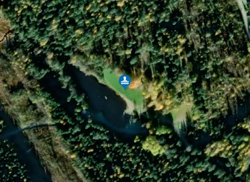 Väjabadet från satellit