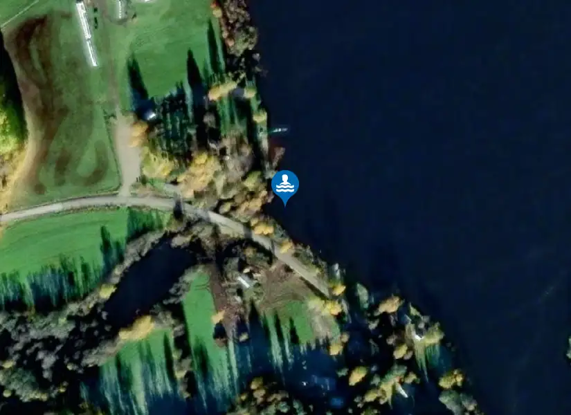 Dämstasjön från satellit