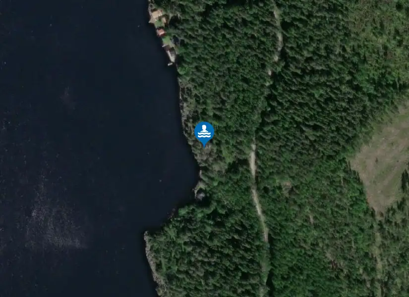 Djäkensbadet från satellit