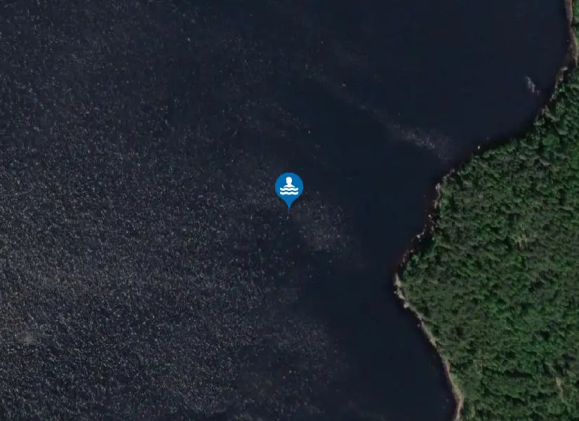 Stjärnforsbadet från satellit