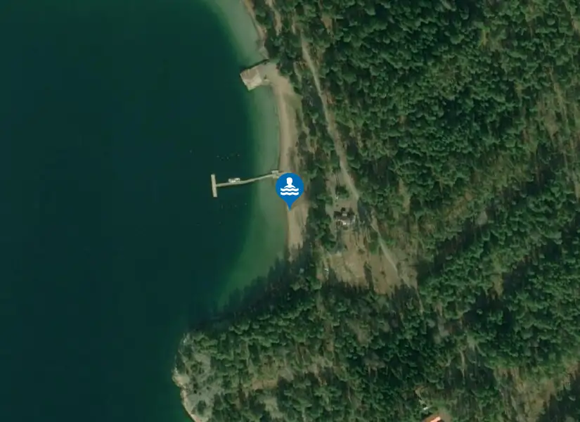 Hasselö sand från satellit