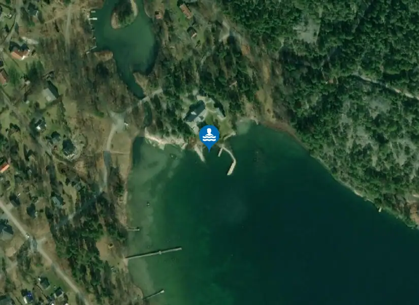 Grönö Sund från satellit