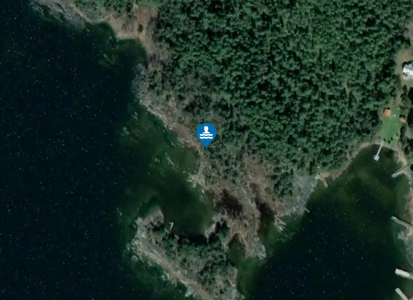 Västra Takene från satellit