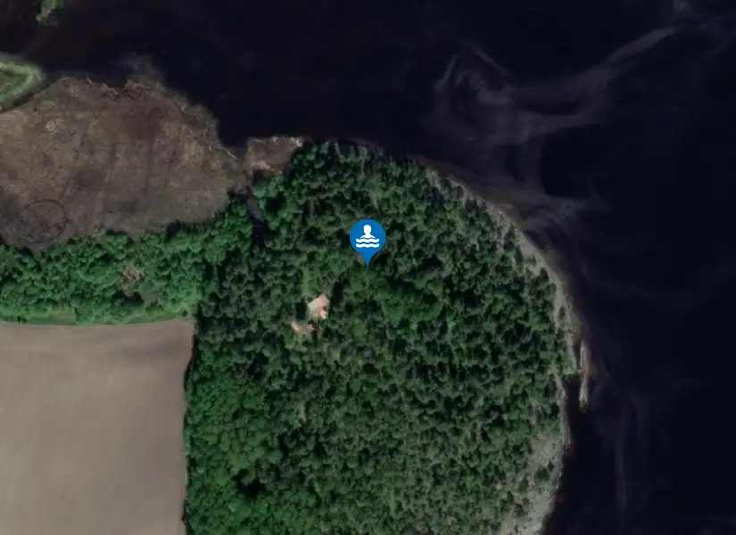 Kiviksudden från satellit