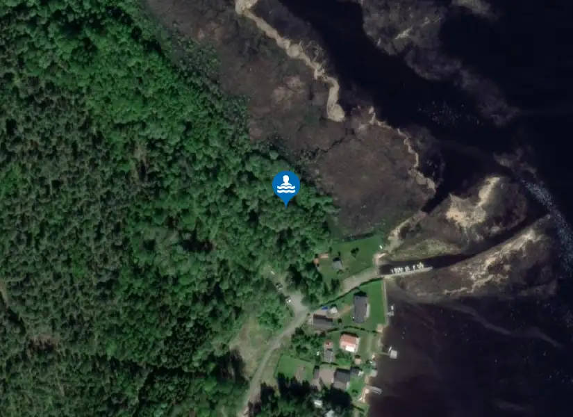 Lilla Rävösundet från satellit