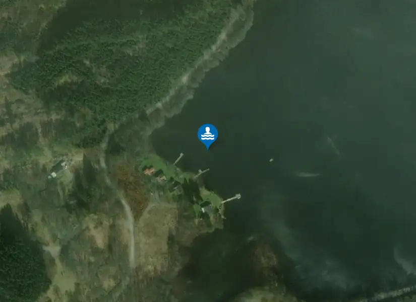 Derome sjön från satellit