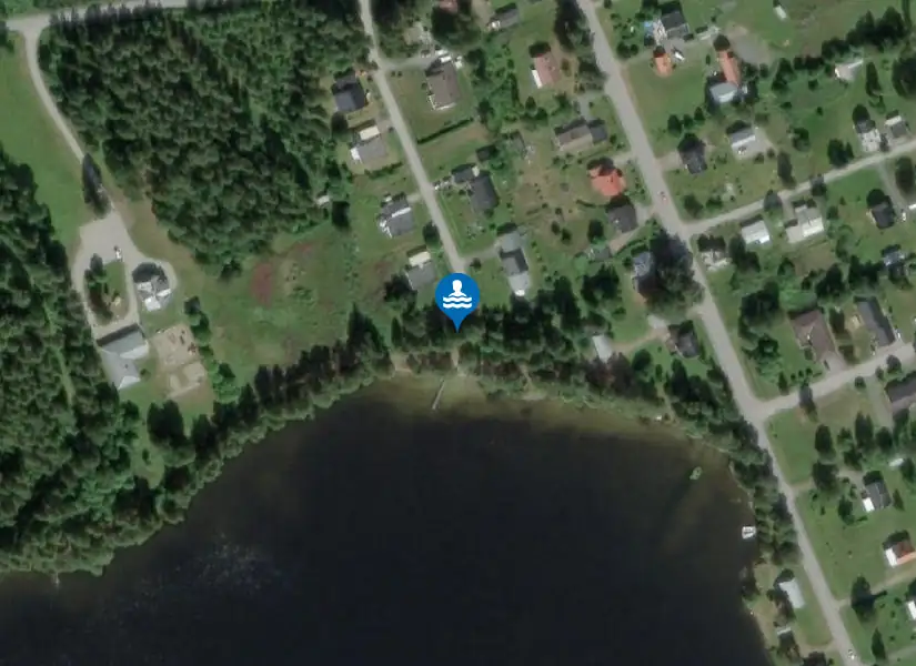 Lillbadstrand från satellit