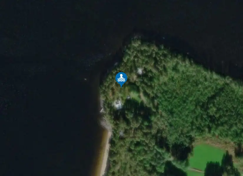 Övsjöstrand från satellit