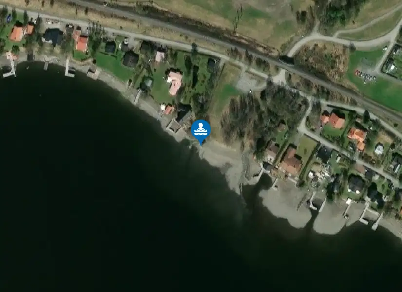 Storsjöstrand, Odensala från satellit