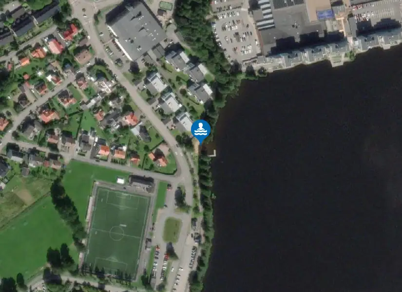 Hästabadet, Gerdsken från satellit