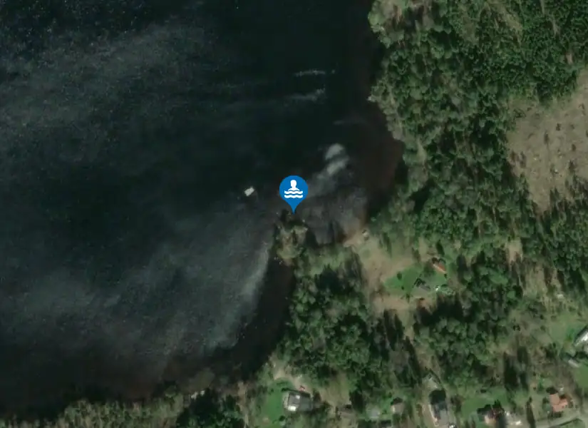 Lensjön, Södra från satellit