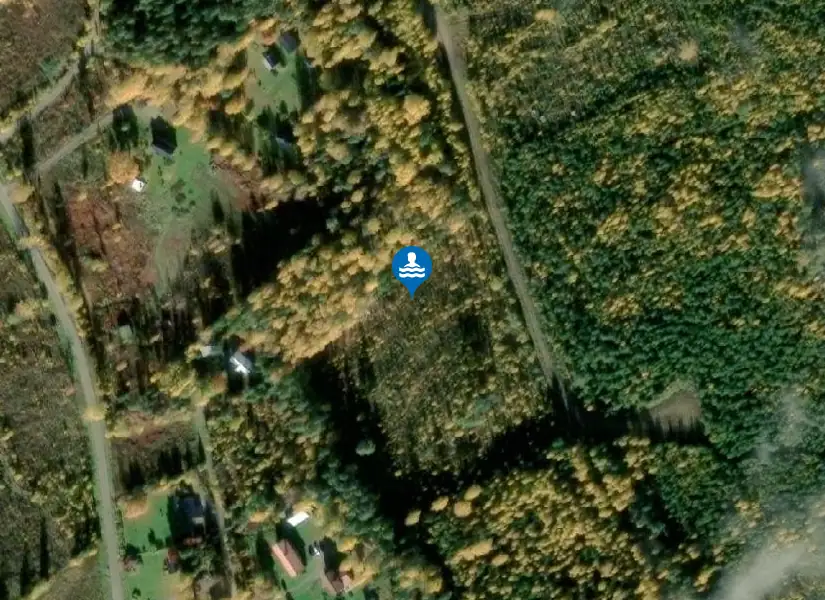 Lottefors badplats från satellit