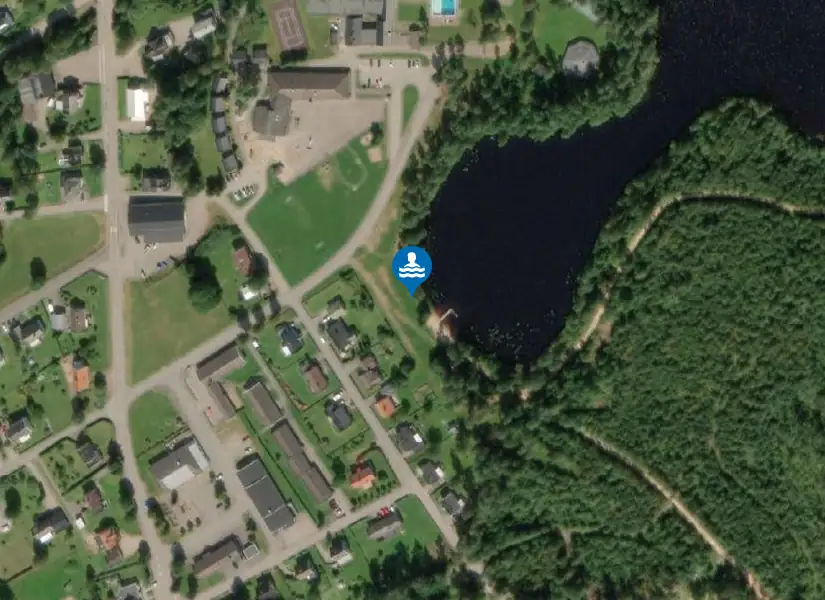 Eserödsjön från satellit