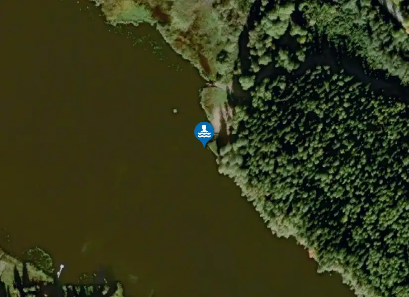 Enåker, Venenbadet från satellit