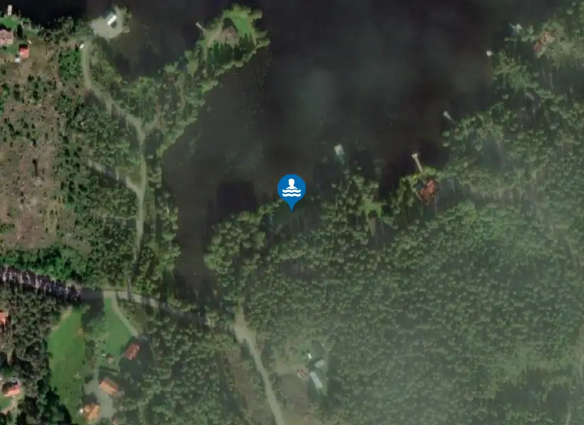 St Aspan från satellit