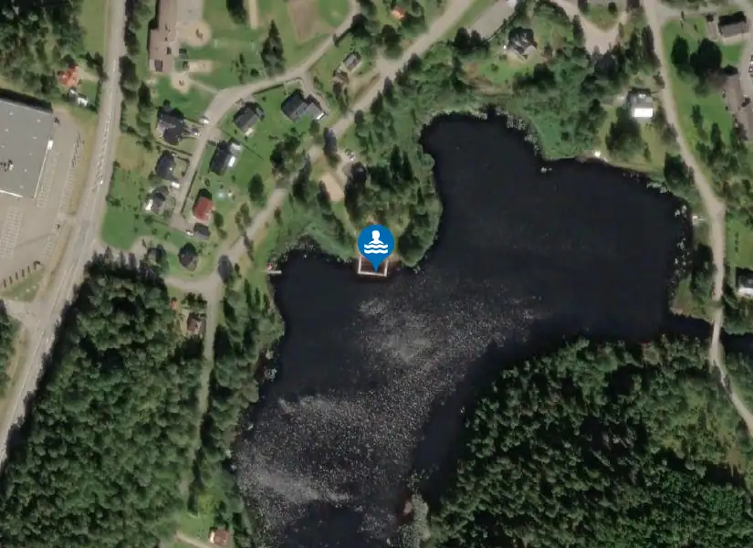 Horsasjön från satellit
